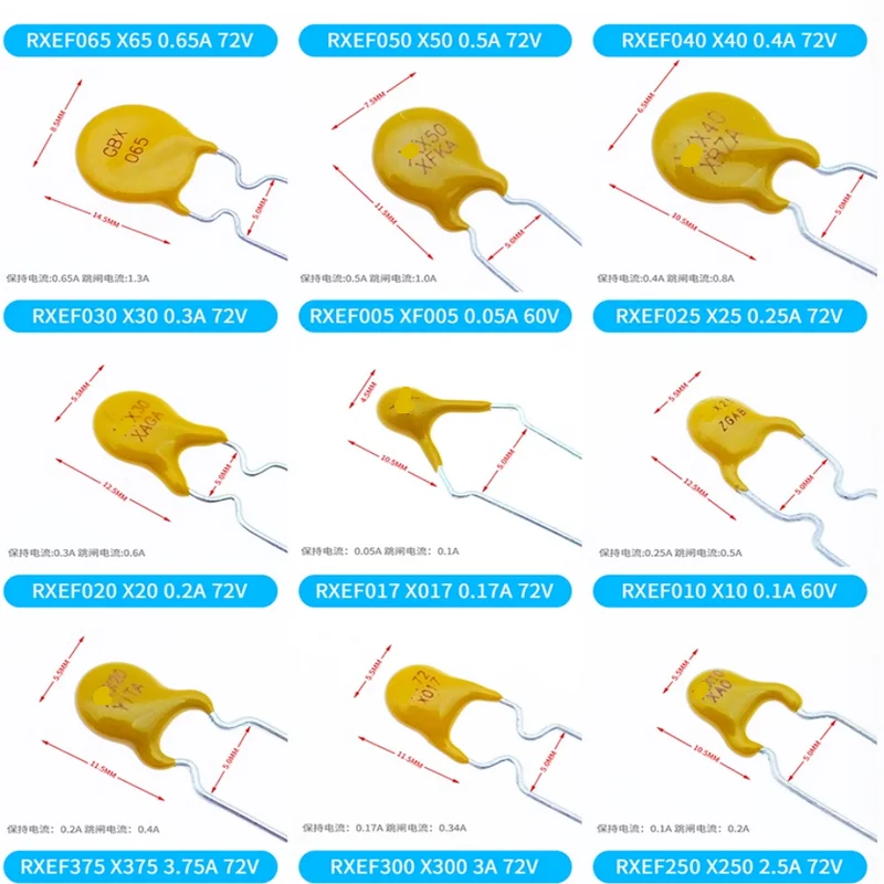 20pcs/RUEF900 UF900 30V 9A 9000MA PPTC self recovery fuse pin directly inserted