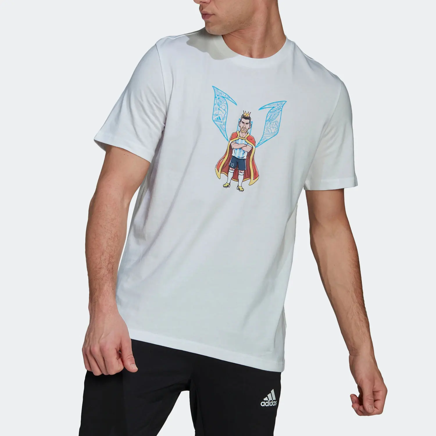 

Оригинальная мужская футболка Adidas для футбола и спорта с короткими рукавами, новинка сезона HA0902