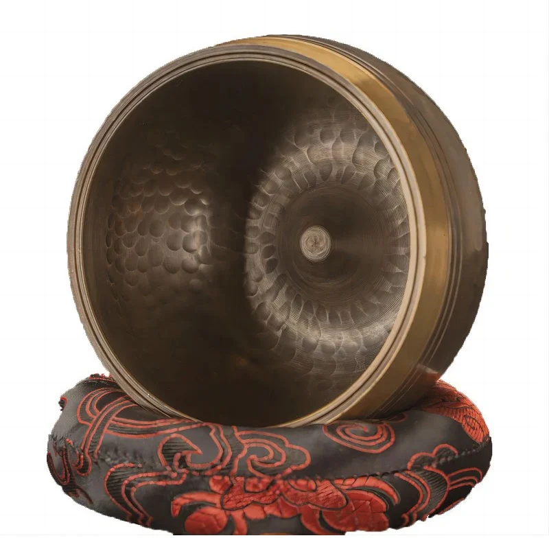 

Handmade Nepal Tibetan Bowls Large Singing Bowl Meditation Buddhist Brass Bowls Sound Healing Instrument Home Ornaments Gifts