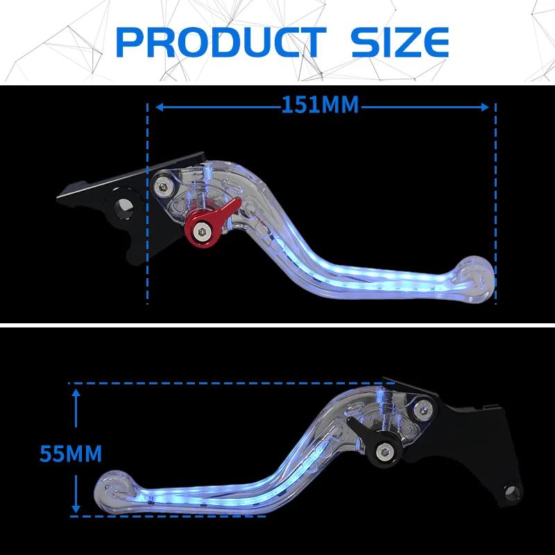 Ninja Neue Motorrad Einstellbare Leuchtende Bremse kupplung Griff hebel Für NINJA 650 ER-6F ER-6N 2006-2008 VERSYS 650 2006 2007 2008