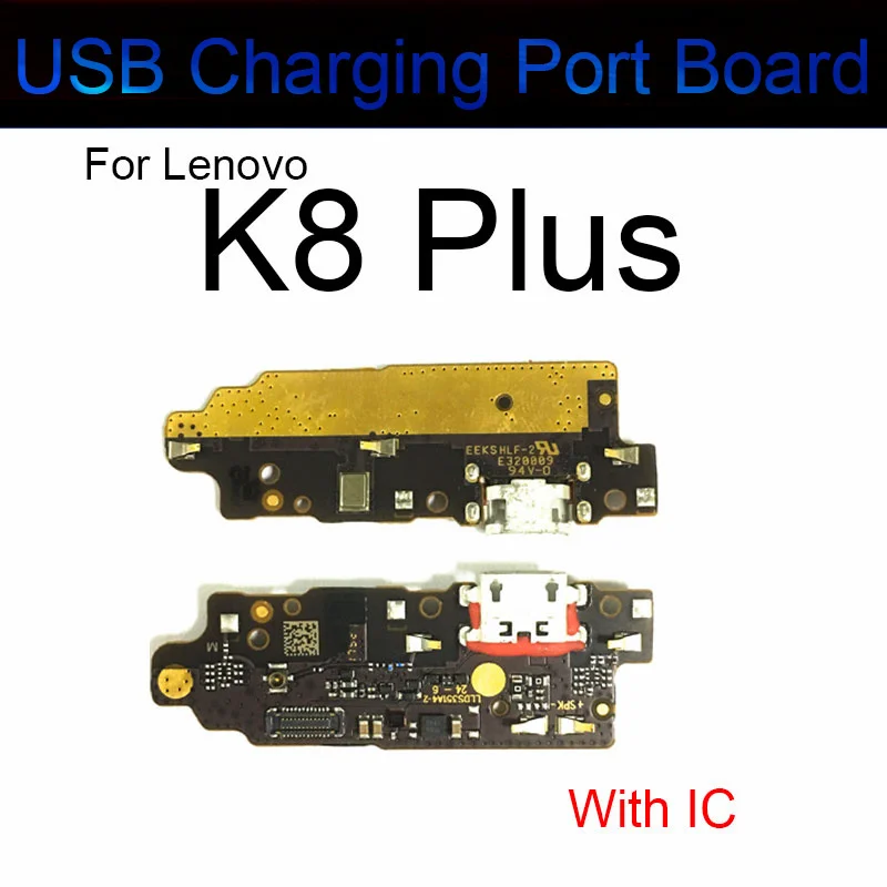 USB Charger Port Board For Lenovo K8 Note / K8 Plus Charging Dock Connector Plug With Flex Ribbon Cable Replacement Repair Parts - view 4