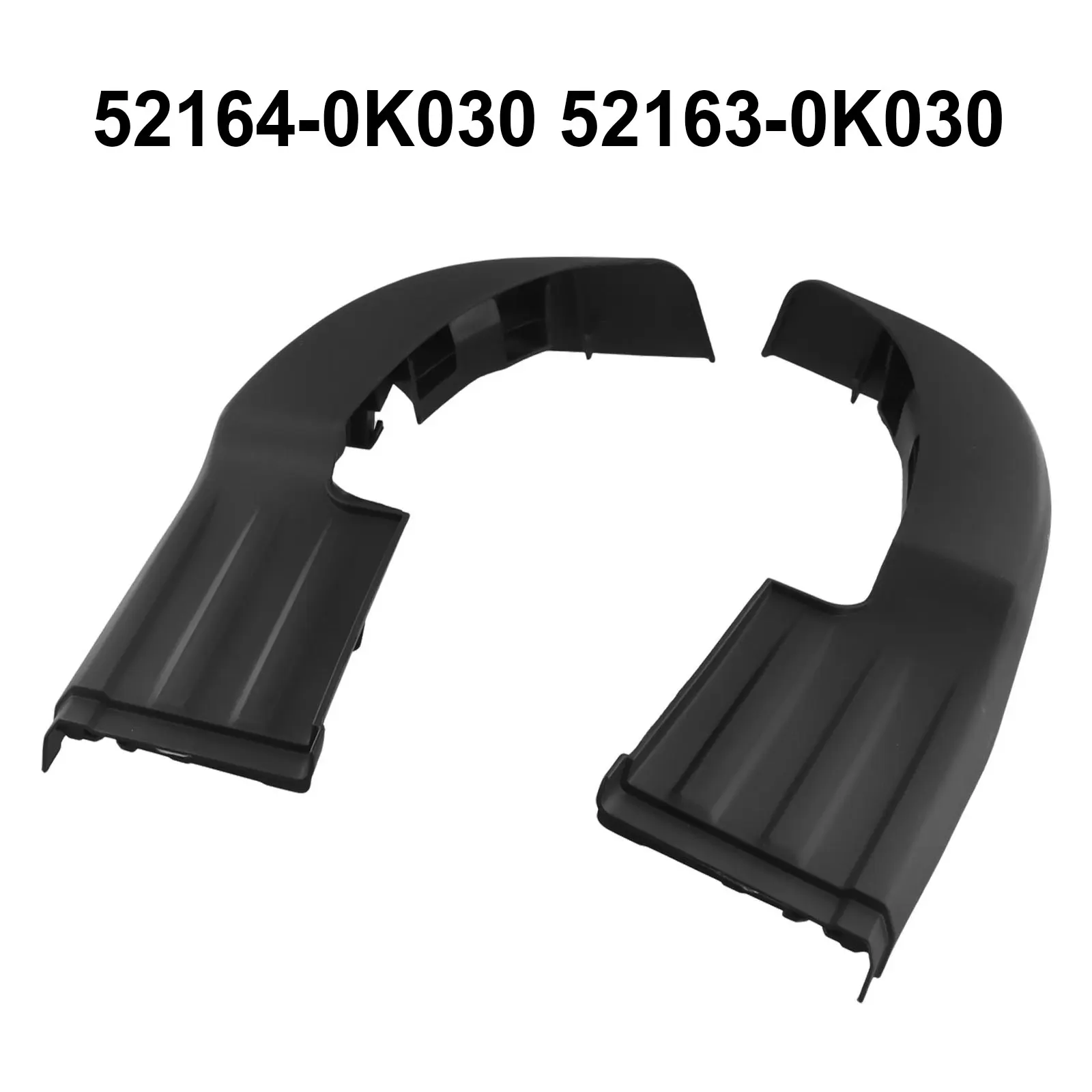 New Hot Sale 2x Rear Bumper Trim 52163-0K030 52164-0K030 A Pair Of Left And Right Black Easy Installation Plastic