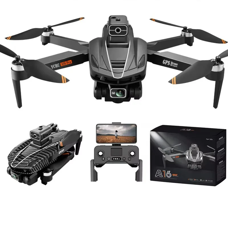 

A16 GPS Drone with Return Function Brushless Optical Flow Aerial Photography RC Quadcopter Remote-Controlled Aircraft V168