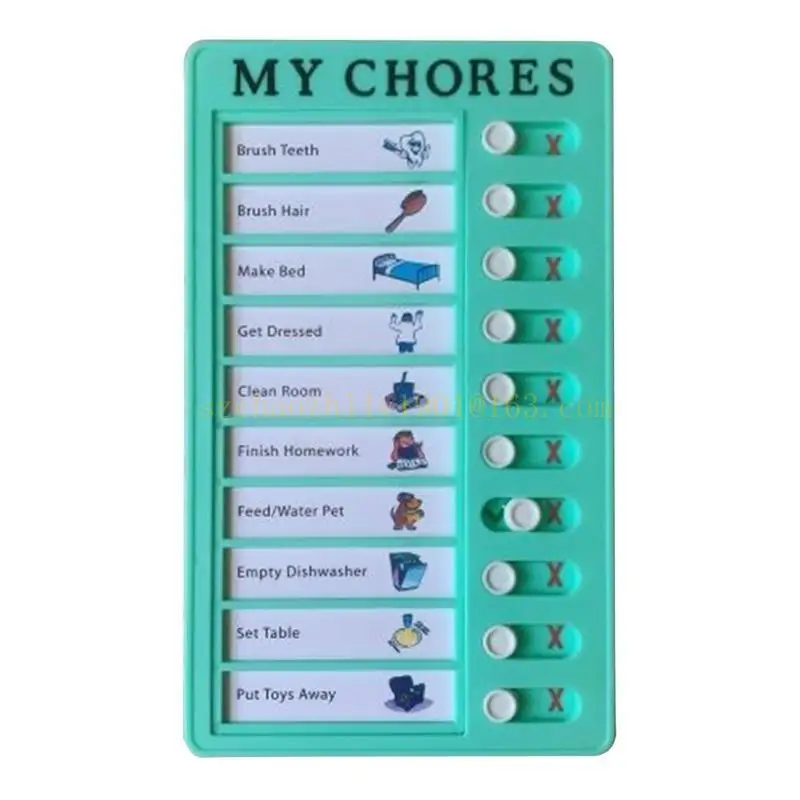 62KA 私の家事チェックリストボード ポータブル RV チェックリストボード 実用的な調整可能な取り外し可能な高齢者デイリーケアチェックリストボード