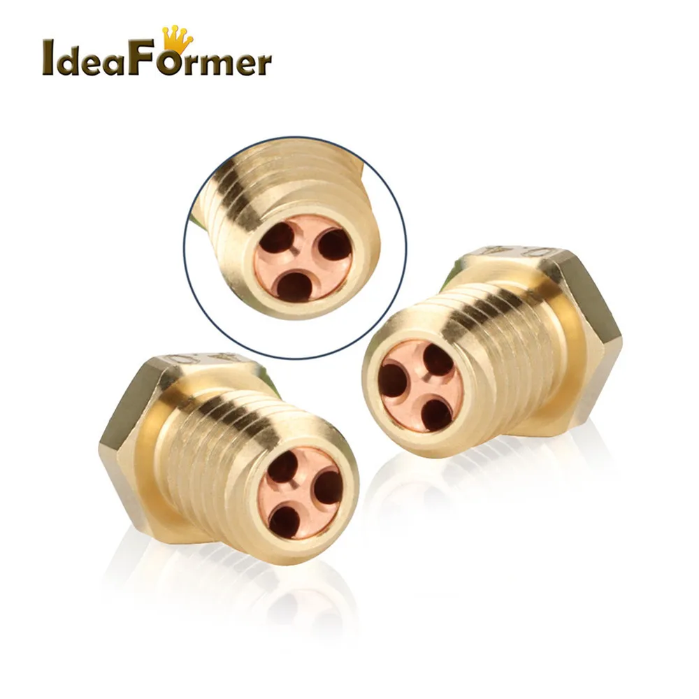 

E3D V6 Clone-CHT Tip Nozzle Brass Copper Print Head 0.4mm High Flow Nozzl for 1.75mm Filament Fast Speed 3D Printer Accessories