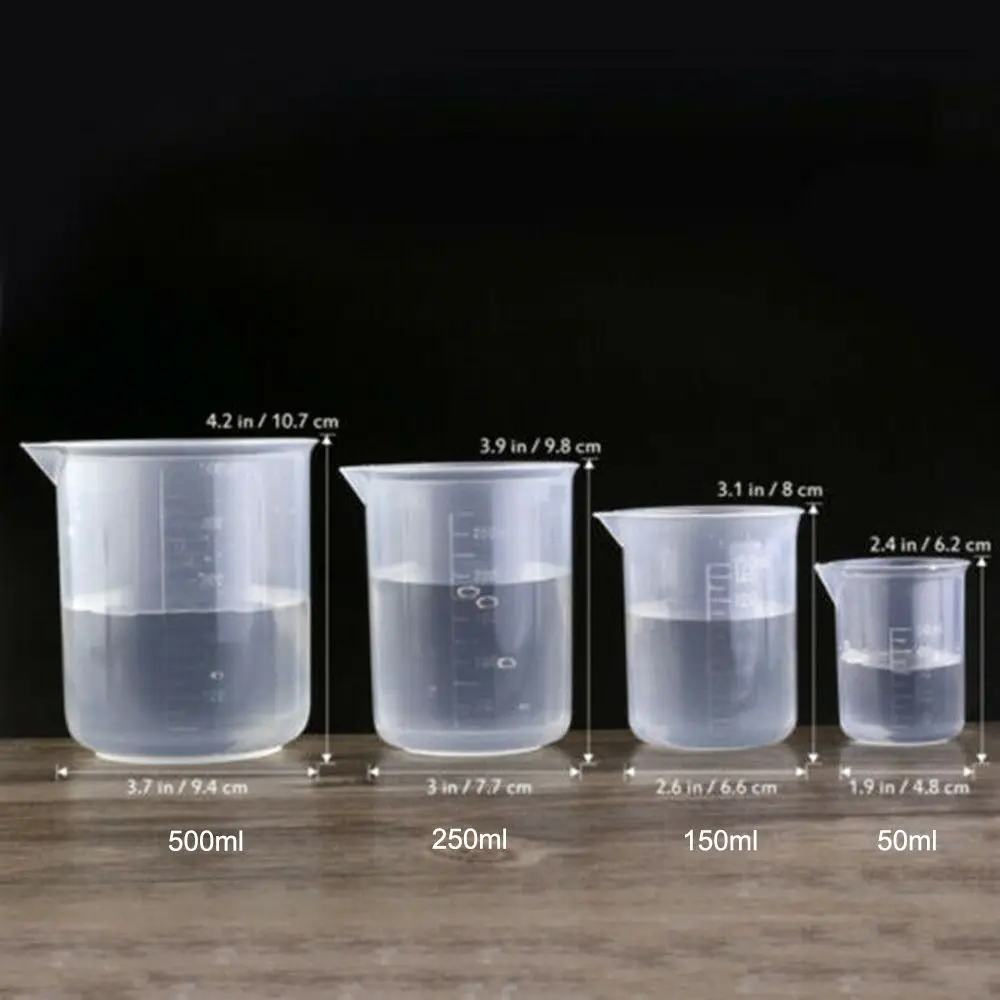 Plastic Water bottle Kitchen Pour Spout Baking Supplies Graduated cup Measuring Cup Liquid Jug Laboratory Beaker Transparent Mug