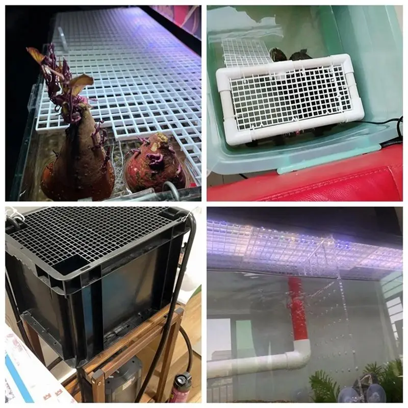 AFOURT-10 Stück Aquarium Trennwand Isolationsplatte Filter Trennplatte Netz Kunststoff Trennwand – Detail 4
