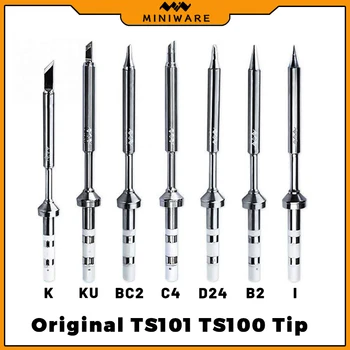 מקורי TS100 TS101 סט כלי החלפת טיפ פלדה I B2 BC2 C4 D24 K Ku עבור TS100 ו-TS101 פלדה