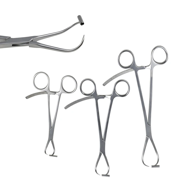 1pcs Bone Reduction Forceps Pointed Reduction Forceps with Guide Hole Stainless Steel Small Medium Large Orthopedic Instrument