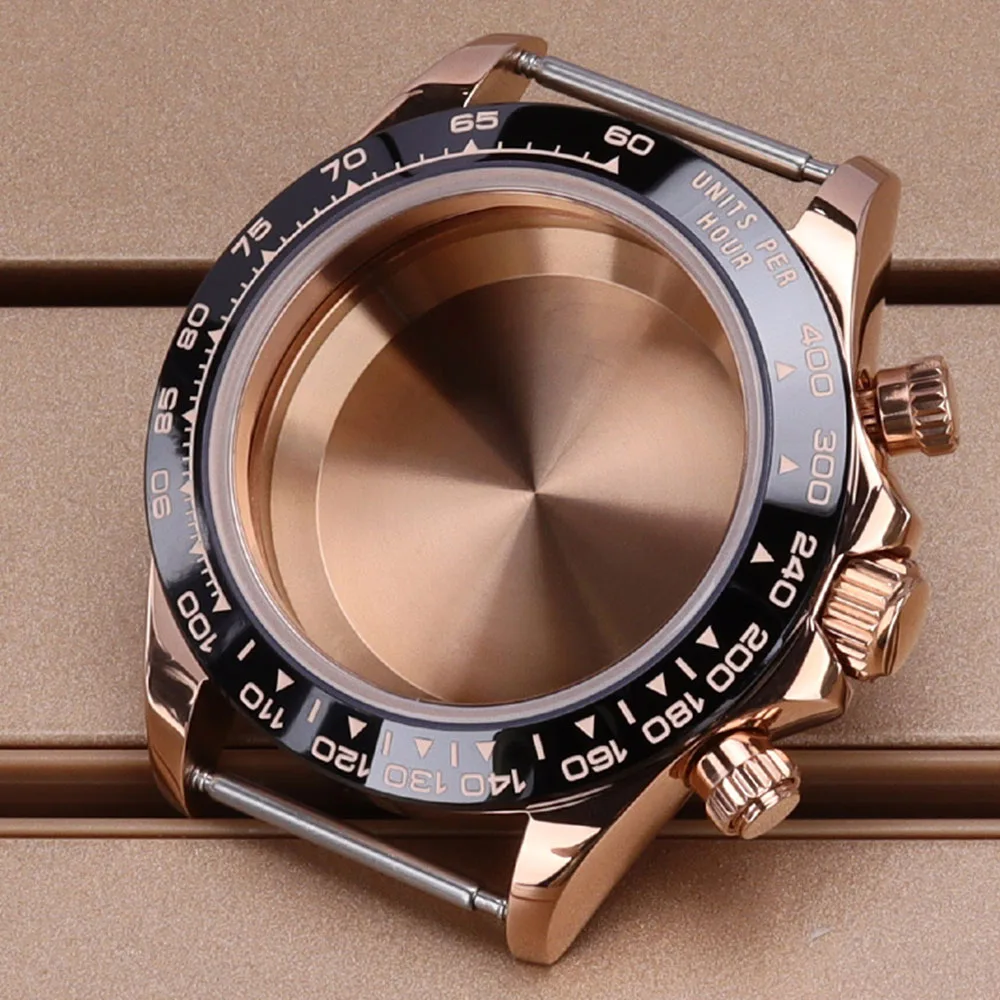 

39MM VK63 Women's Watch Case Sapphire Glass For VK63 Quartz Movement Waterproof Solid Stainless Steel Hot Sale Replacemet Parts