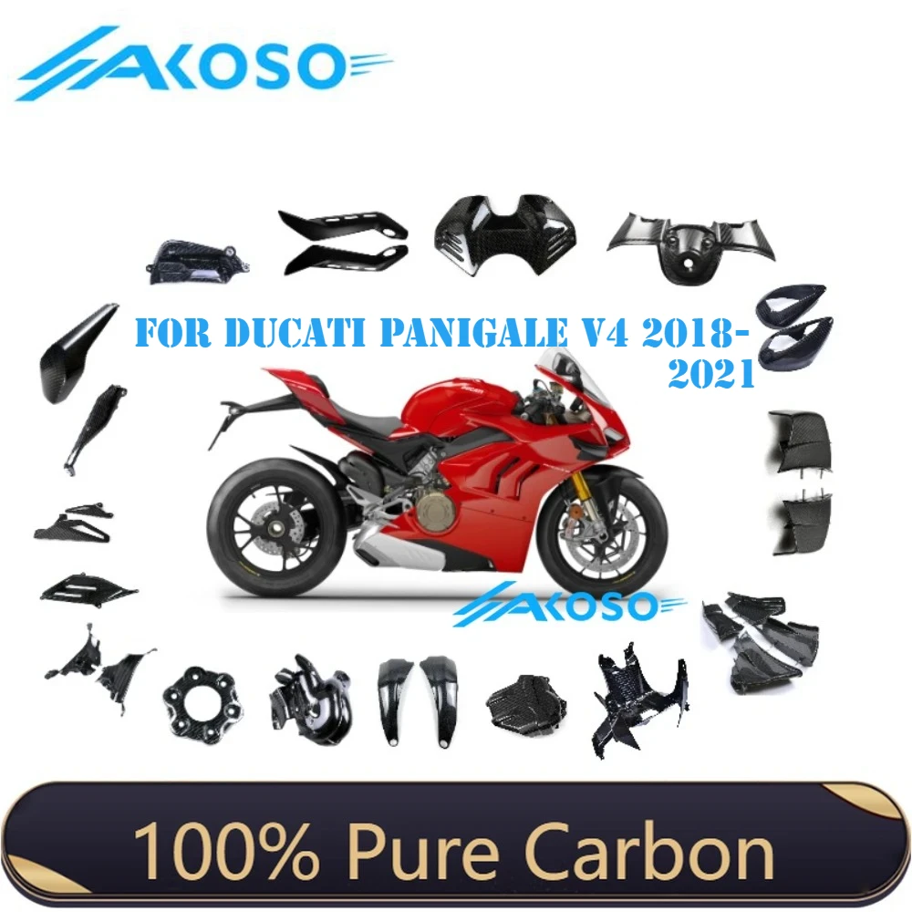 

For Ducati PANIGALE V4 V4S V4R 2018 2019 2020 2021 100% 3k Full CARBON FIBER Motorcycle Fairing kits Parts