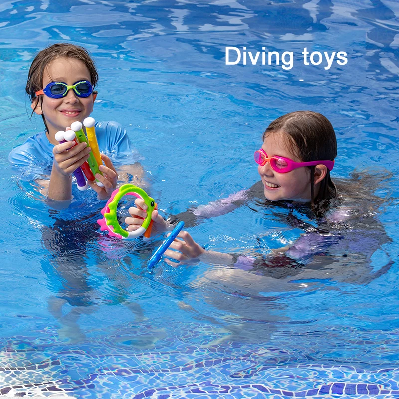 Children Diving Toys Pool Accessories Colored Plastic Summer Water Play Equipment Outdoor Sports Swim Pool Decoration TMZ