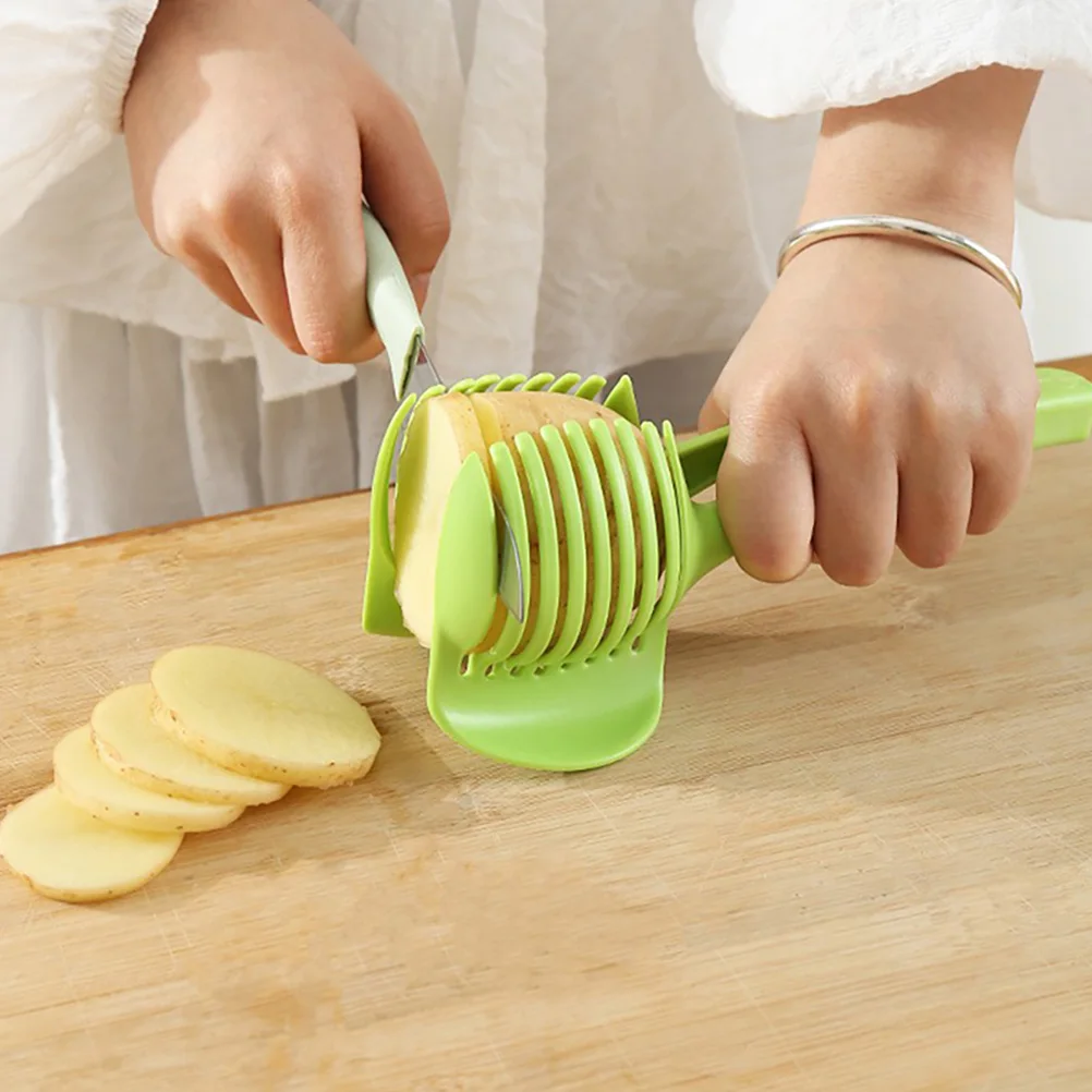 

Fruit Slicer Vegetable Tomato Lemon Egg Slice Tools ABS Green Portable Compact Kitchen Gadget Veggie Tool Fruit Divider
