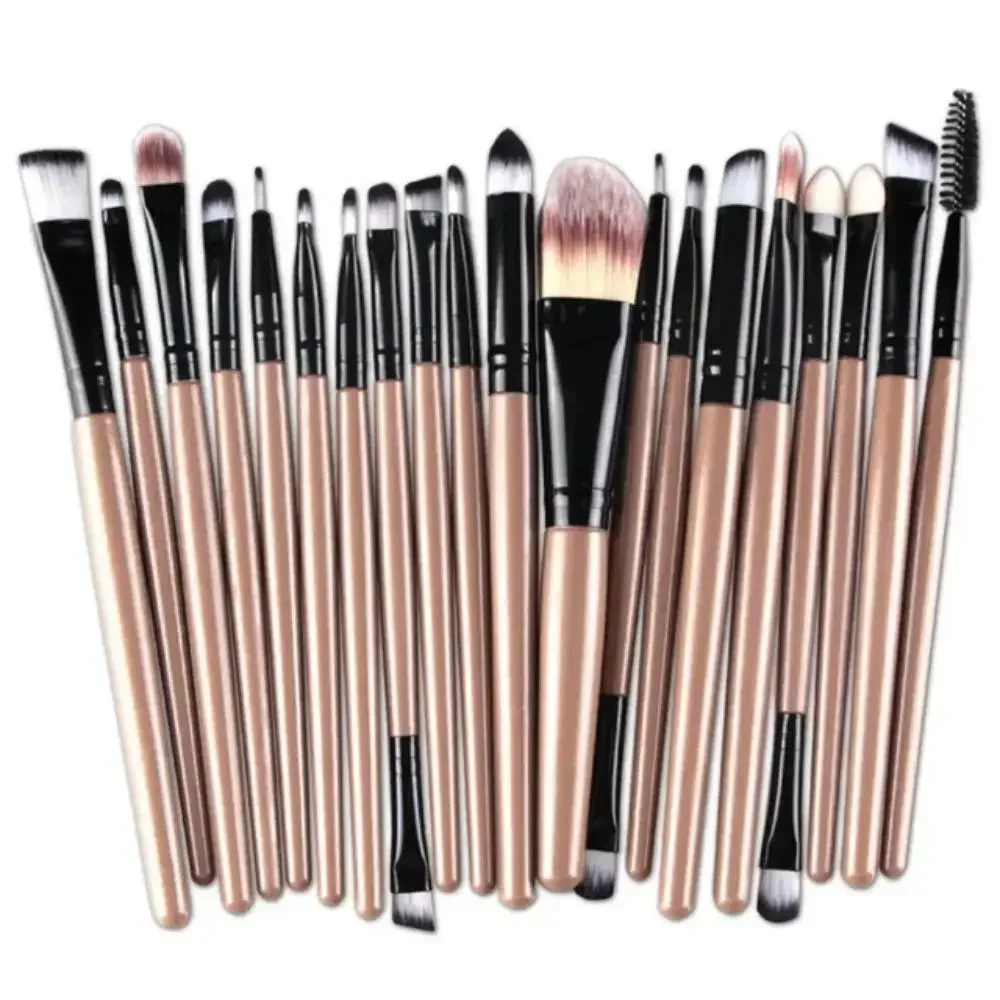 Pennello per occhi da 20 pezzi pennello per ombretto completo strumento di bellezza pennello per Eyeliner senza logo neutro esplosivo