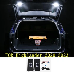 For Toyota Highlander XU70 LE XLE SE Kluger 2020 2021 2022 2023 Led Car Tail Light Trunk Light Tailgate Lamp Suitcase Light