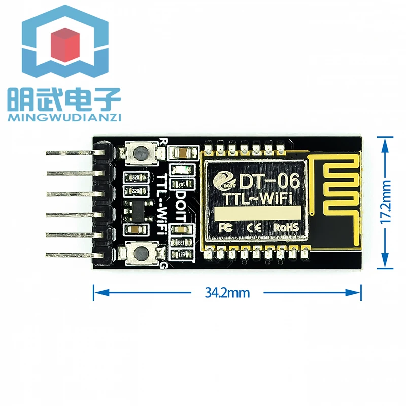 DT-06 Porta seriale WIFI wireless Modulo di trasmissione trasparente TTL a WIFI compatibile Bluetooth HC-06 Interfaccia ESP-M2