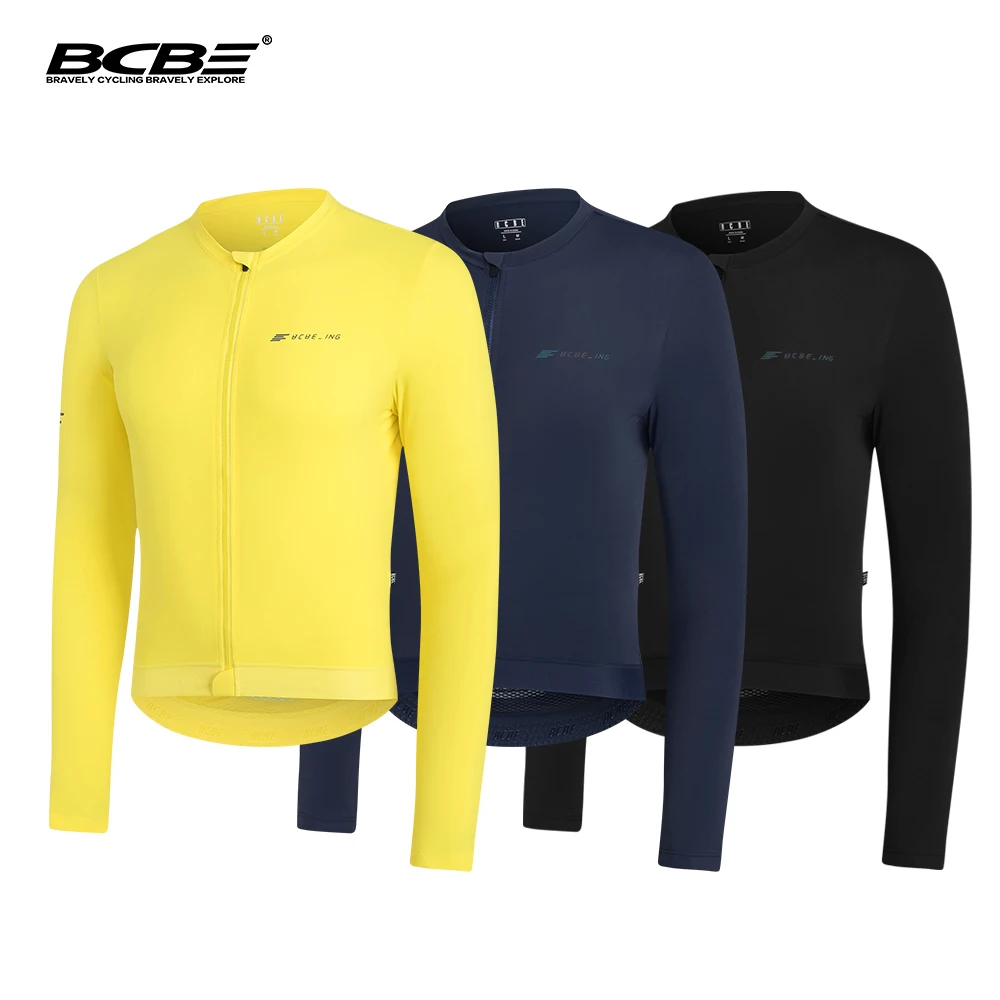 

BCBE Cycling Jersey Men Long Sleeves Cycling Jersey Pro MTB Bicycle Shirts High Quality Breathable Bike Clothing SPF 50+ Fabric