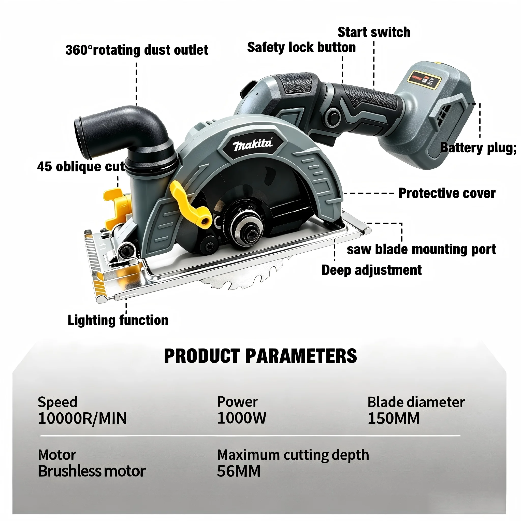 마키타 6.5인치 브러시리스 전기 원형톱 무선 1000 - Reciprocating Saw Cordless 리뷰 및 가격