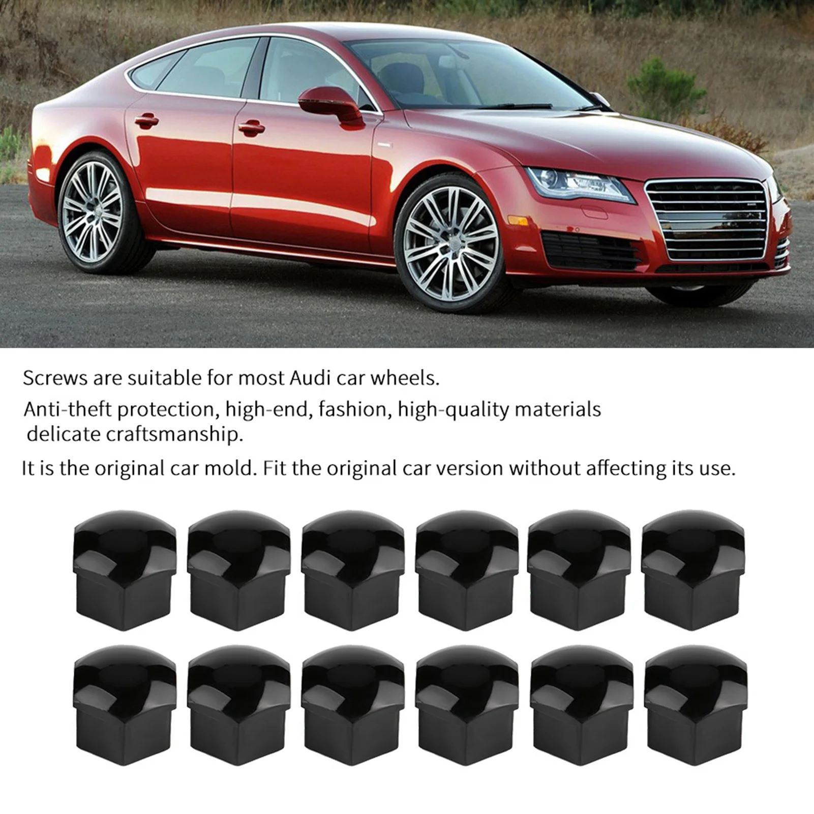 17mm Nut Car Wheel Auto Hub Screw  Antitheft Cover  Dust Cover Protective Caps Car Cover Protective Caps