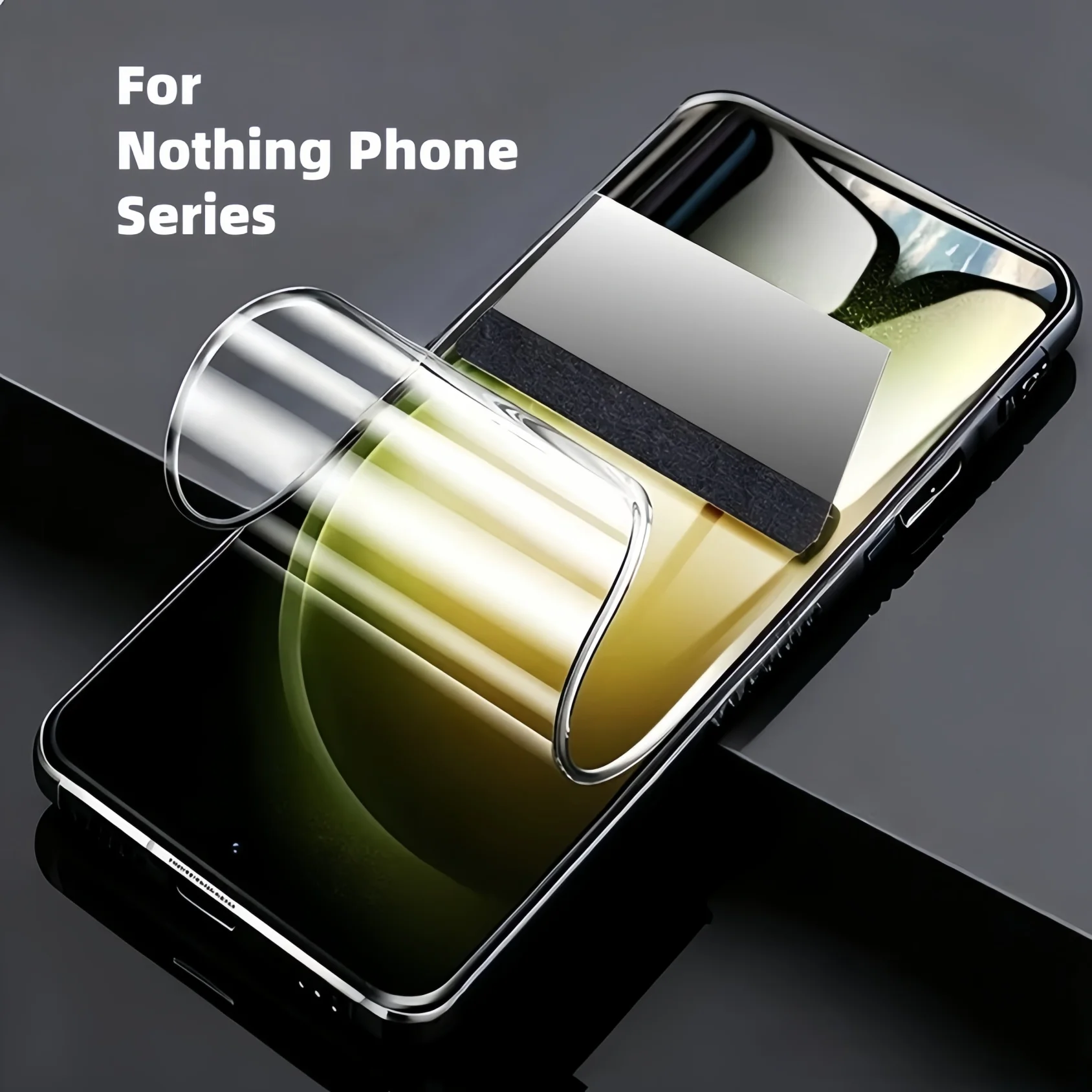 2 Pcs High Sensitive Hydrogel film for Nothing Phone 4a 3a Pro/3/2/2a,Transparent Soft TPU Screen Protector Self-Healing