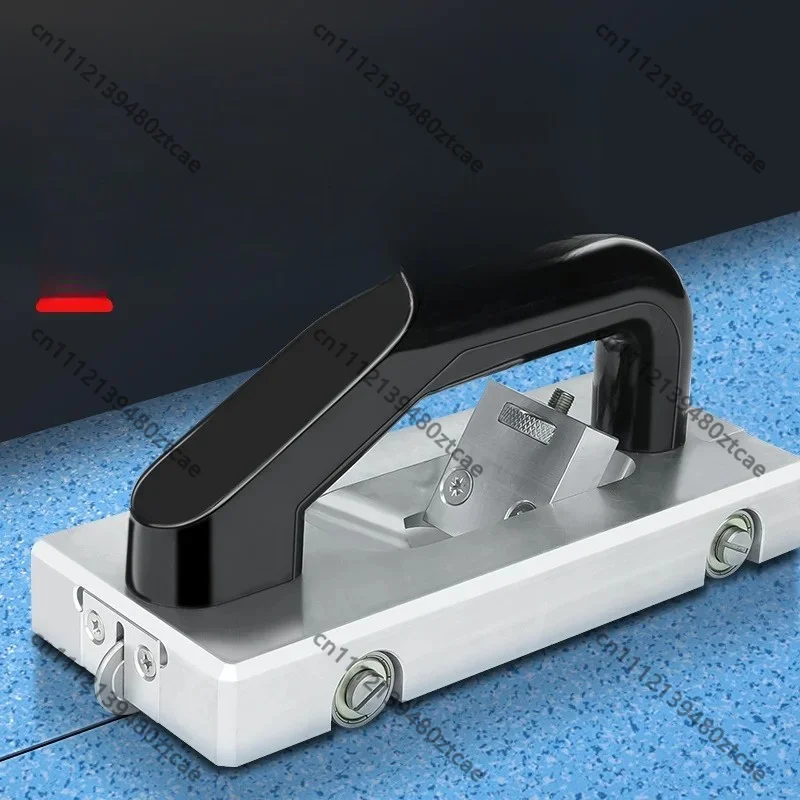 Manual Floor Slotting Tool U-Type Blade PVC Floor Grooving Cutter Guide Wheel Flooring Construction Welding Hand Tool