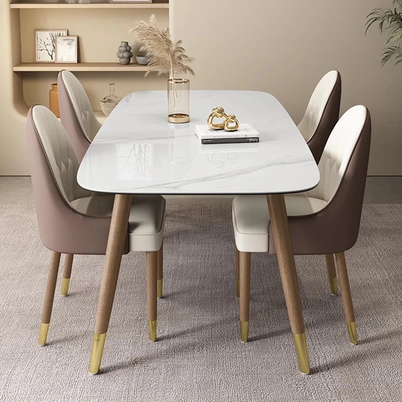 

Mobile Conference Dining Table Side Luxury Side Living Room Bedside Wood Dining Table Center Mesas De Comedor Hotel Furniture