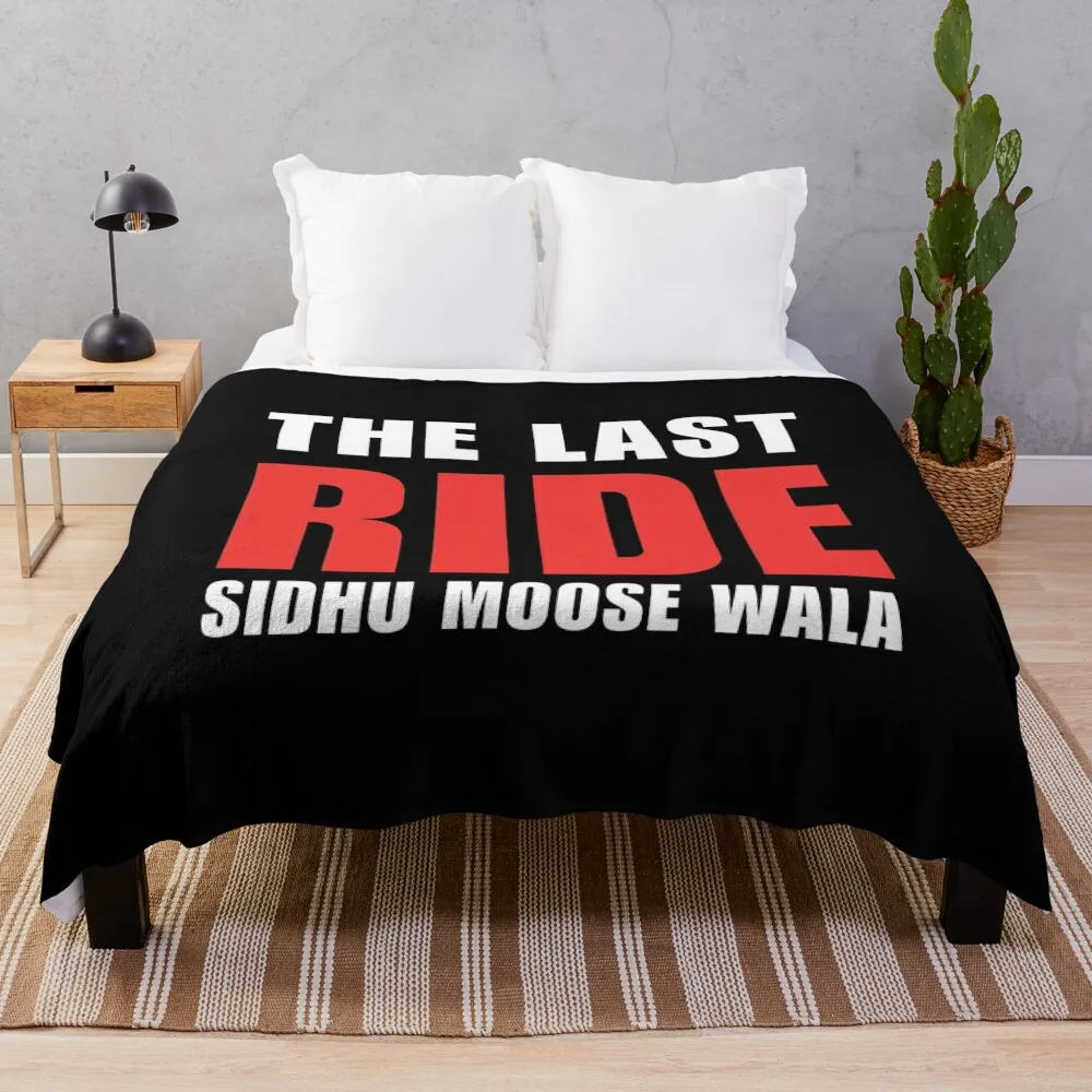 

Sidhu Moose Wala Last Ride Throw Blanket For Decorative Sofa Warm anime Blankets