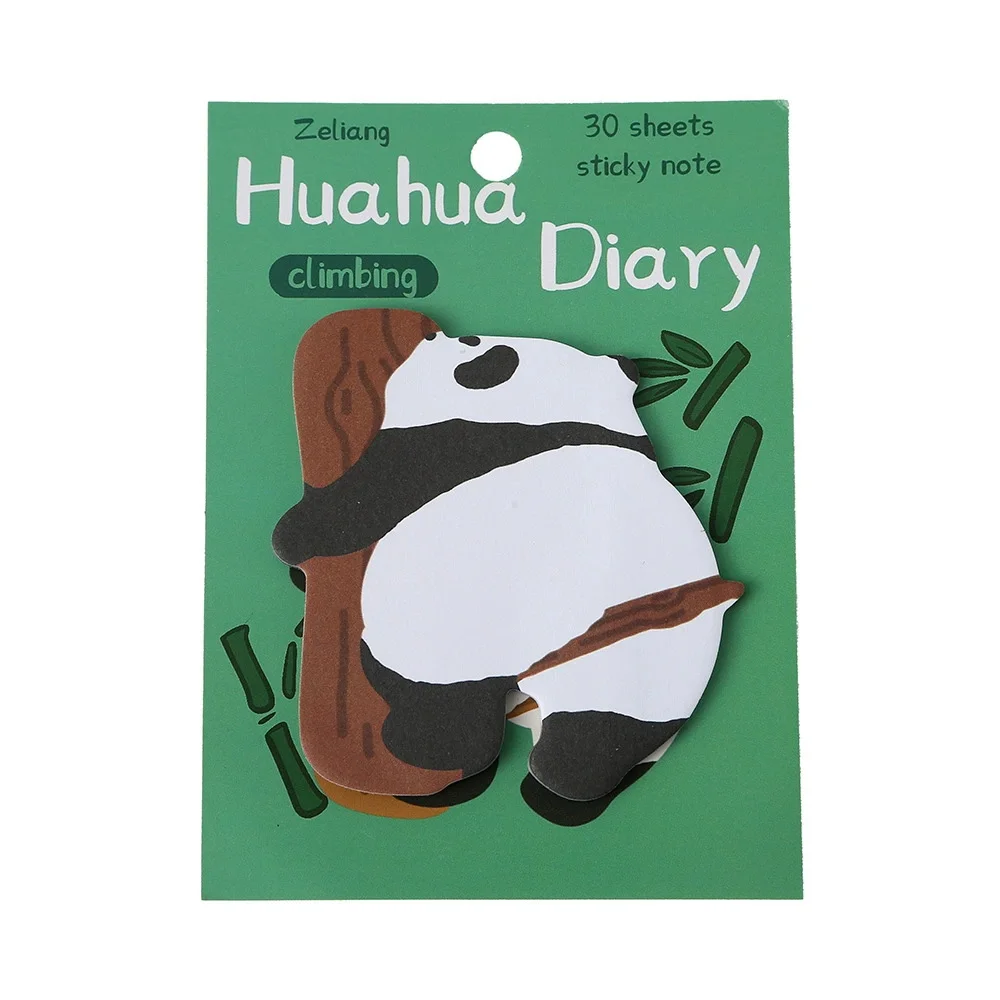 20 قطعة مضحك لطيف الباندا الحيوان DIY بها بنفسك ورقة لاصقة رسالة خدش ملاحظة/مذكرة الوسادة/المفكرة/30 صفحة/الأطفال جائزة الطالب هدية