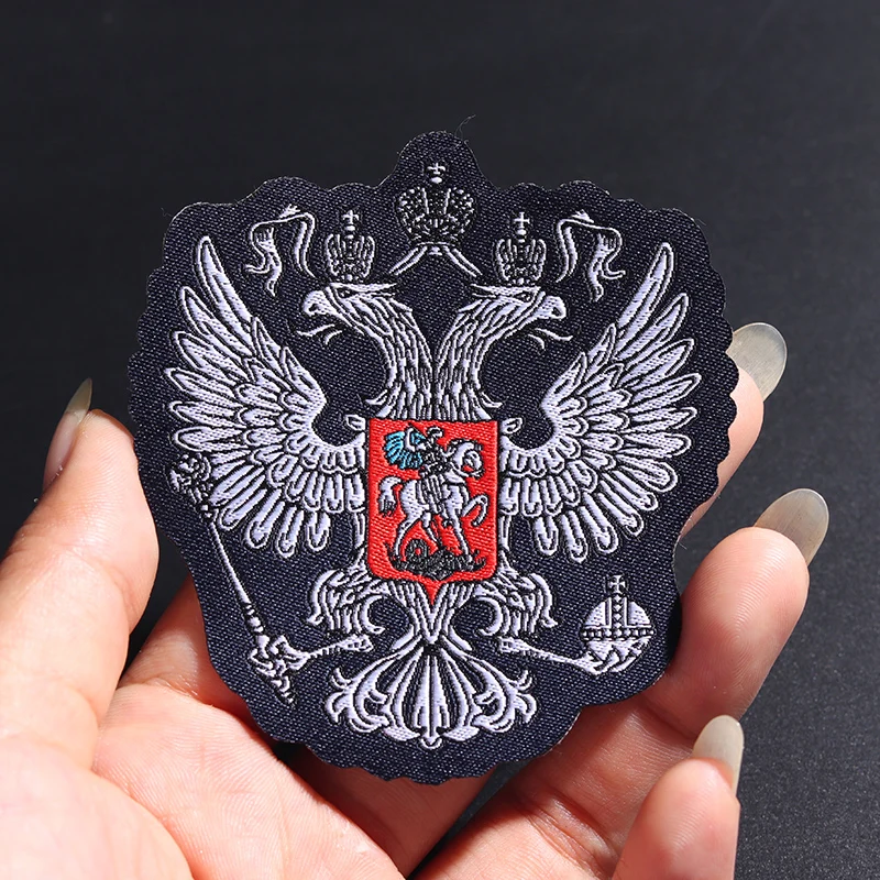 Russian flag National Emblem Size:7.8*7cm Patch Sew-on people of Russia  strip Patches Badge