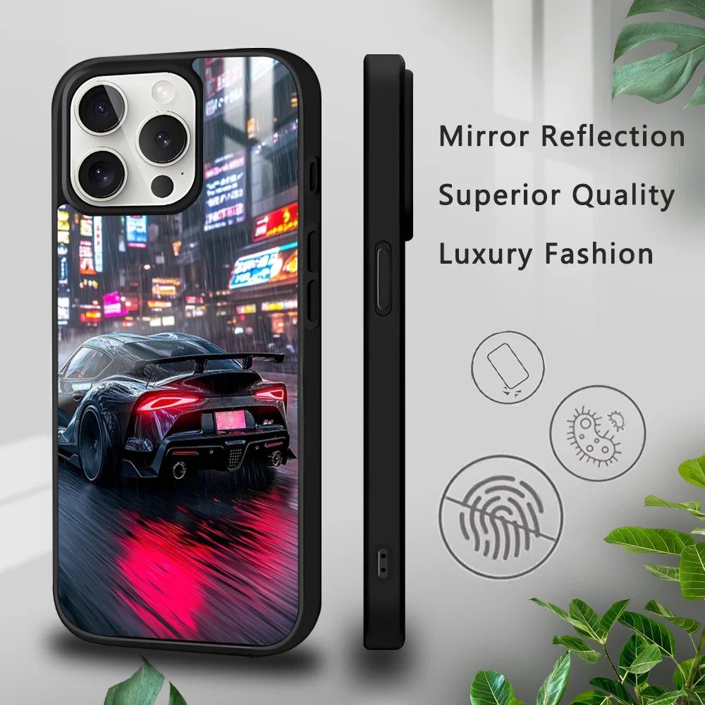 Cool Car T-ToyotaS GRS-Supra Phone Case For iPhone 16 15 14 13 12 11 Pro Xs Max Mini Plus Celulares Hard Funda