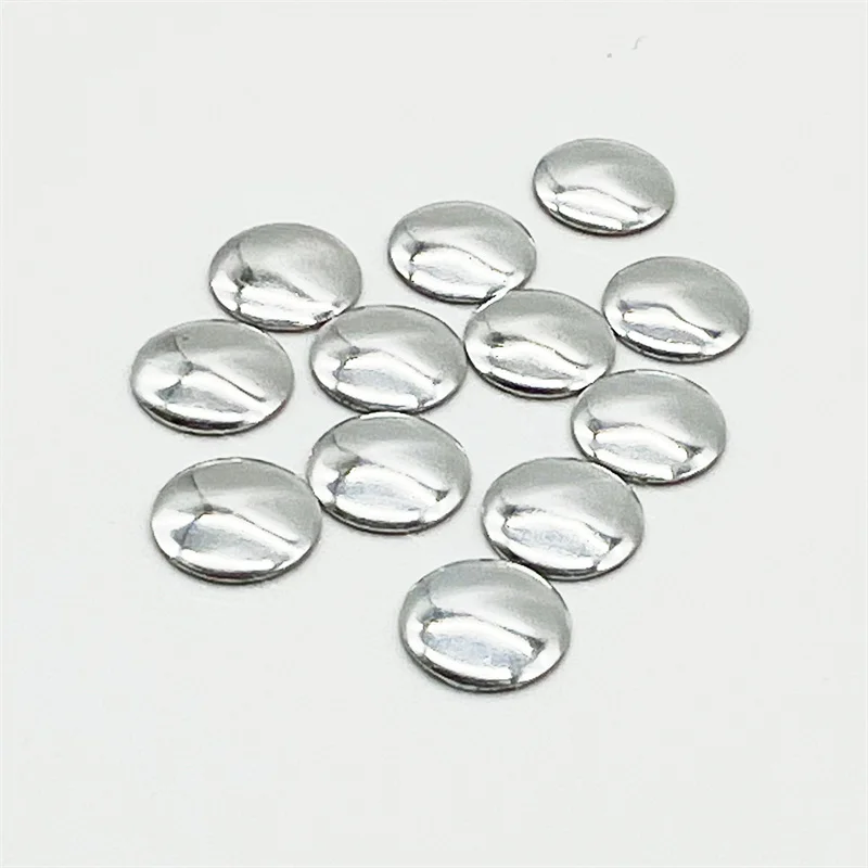 500pcs 7mm Round Silver Flat Back Studs Hotfix Iron On Glue FlatBack DIY Rhinestuds Hot fix Nailheads Accessories