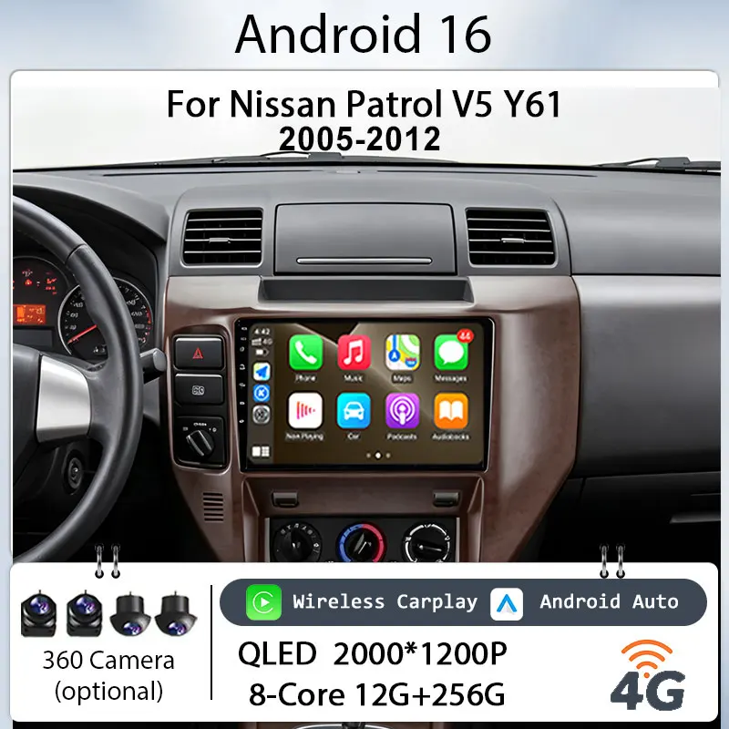 for Nissan Patrol V5 Y61 2005-2012 Car Stereo 9