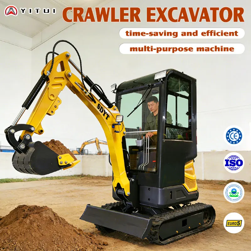 

2.0 Ton Mini Excavator Diesel Engine - Heavy Duty Tracked Excavator Farm Irrigation Project Ce Certification Customized With Cab