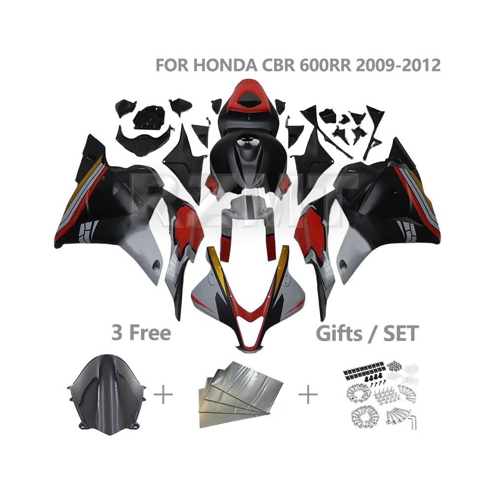 

Комплект обтекателя мотоцикла ABS для HONDA CBR600RR 2009 2010 2011 2012 CBR 600RR, индивидуальная рама мотоцикла и детали кузова H0609-1007b
