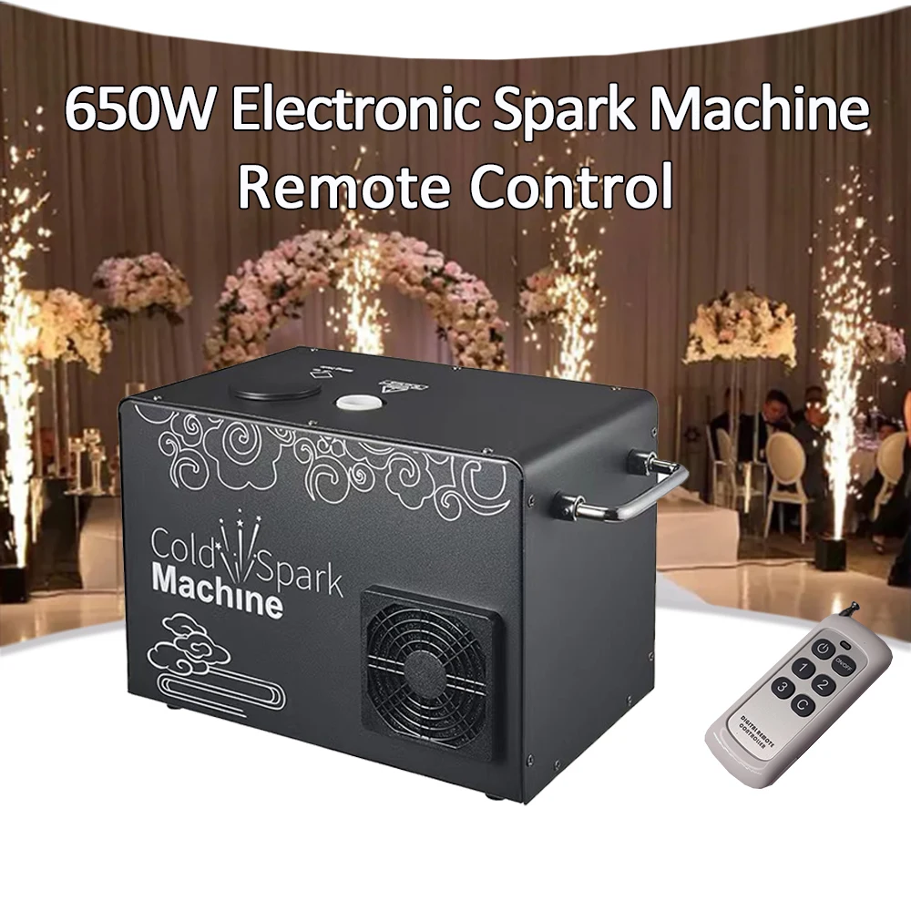 

650W Electronic cold Spark Machine 2-5M Adjustable DMX Remote Control For DJ Disco Bar Party Club Park Wedding Dance stage Flool