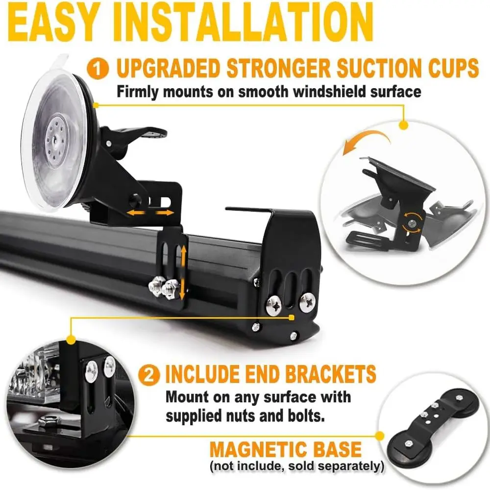 Barra luminosa stroboscopica a LED di emergenza con display digitale per la sicurezza stradale sui veicoli