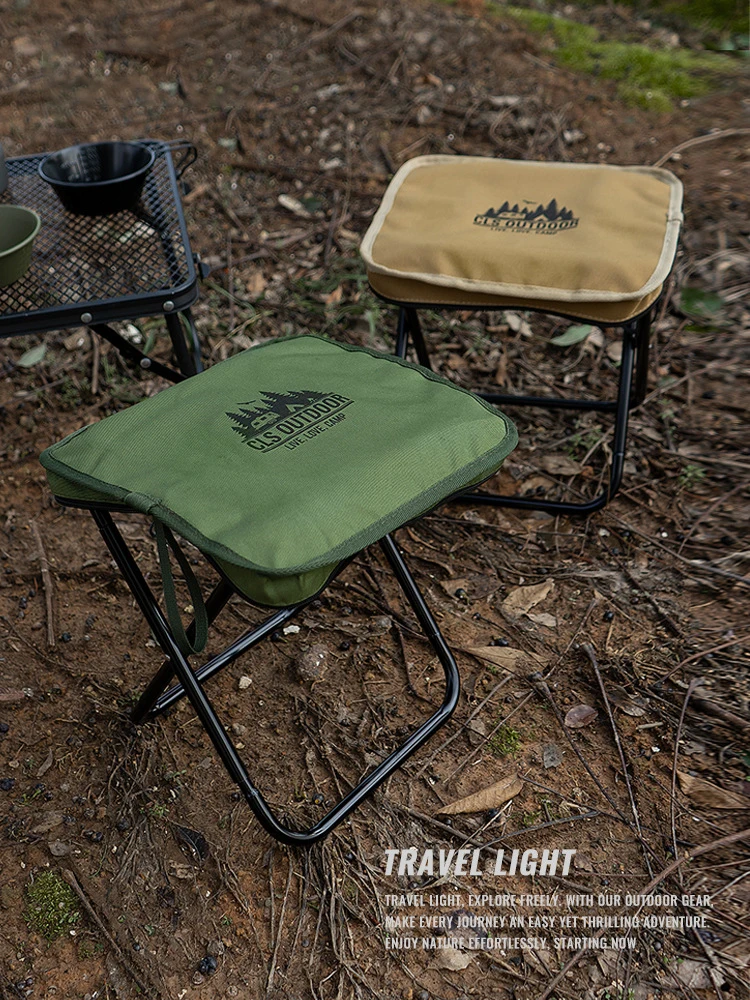 Portable Travel Chair Outdoor Hiking Camping Folding Stool Ultra Light Aluminum Alloy Mini Bench Fishing Picnic Lightweight