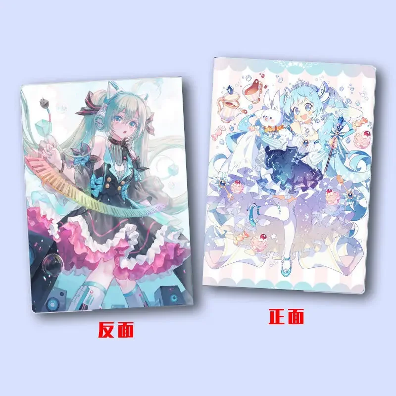 Hatsune Miku A5 Journal Notebook 60 Sheet Kawaii Anime Figure Printing Cover Cute Miku Virtual Singer Giveaway Photo Fans Gifts