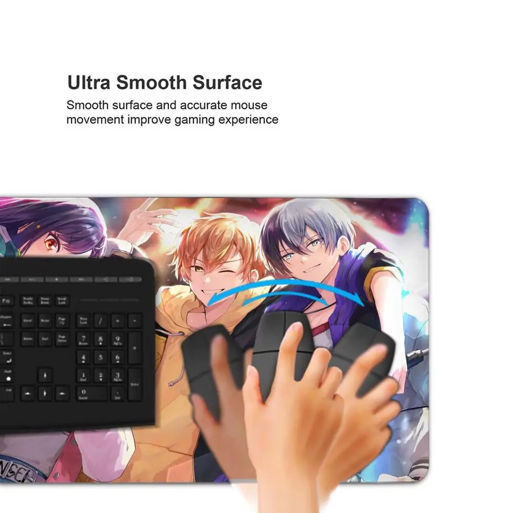 Shiraishi An Shinonome Akito Project Sekai Mouse Pad Keyboard Mousepad lauge 1200X600 mm Desk Mat PC Gamer Home Table pad