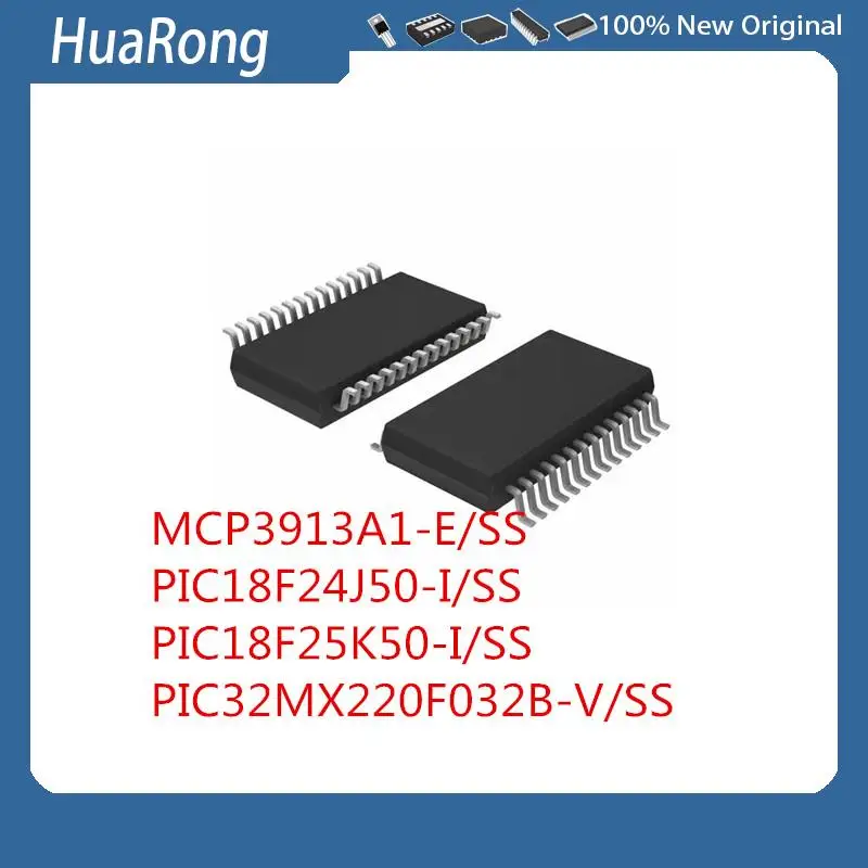 

2PCS/LOT MCP3913A1-E/SS PIC18F24J50-I-SS PIC18F25K50-I-SS PIC32MX220F032B-V-SS SSOP28