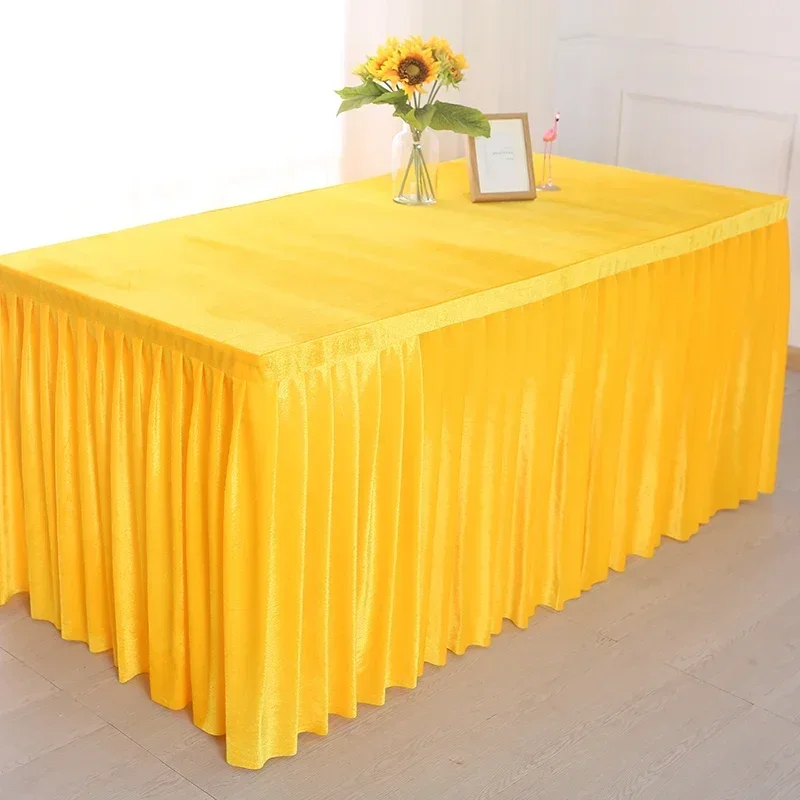 

2024 round table cloth tablecloth Table cloth polyester circular solid skyblue