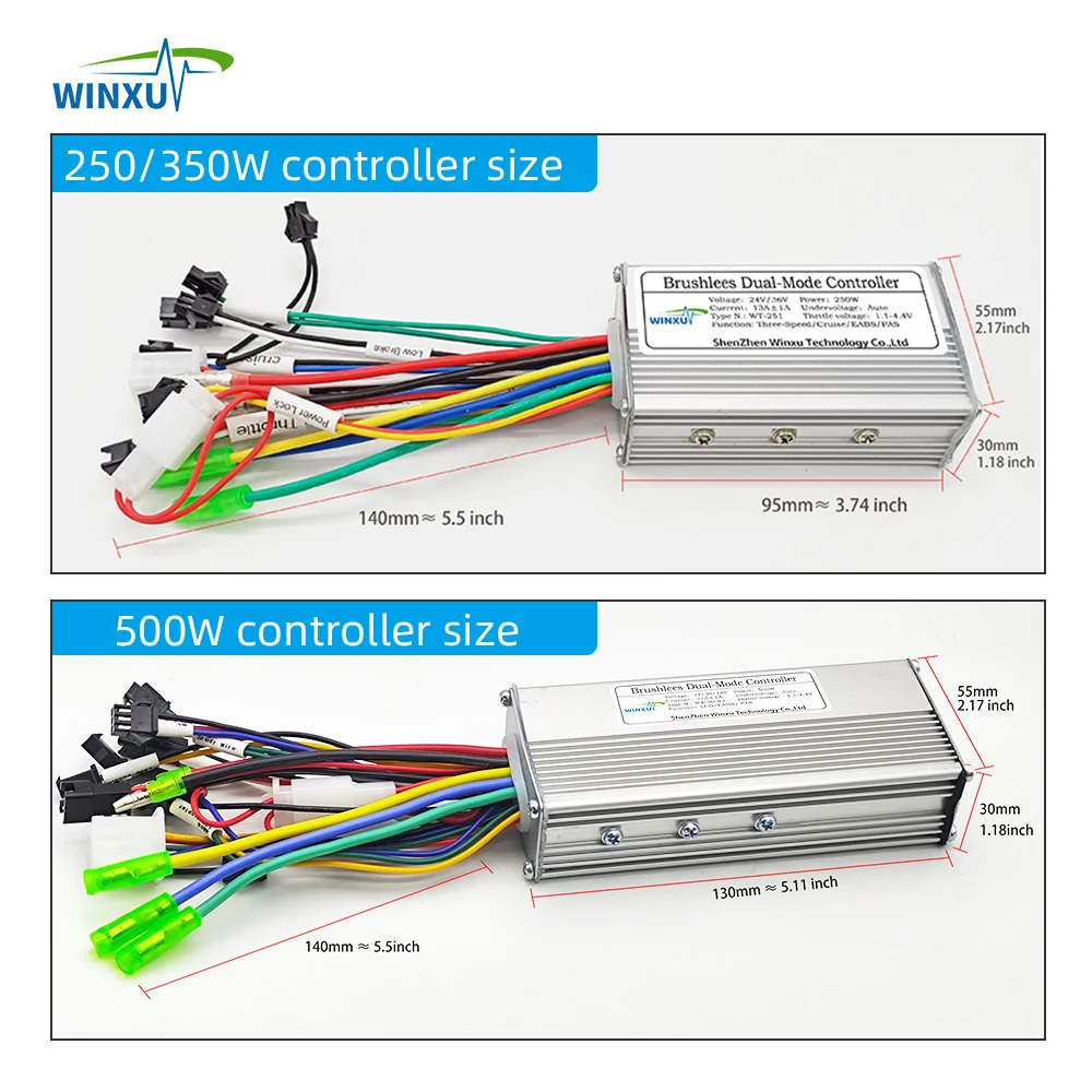 24V 36V 48V 250W 350W Brushless Motor Driver Universal Controller S810 LED Display Panel Kit for E-bike Repair Conversion