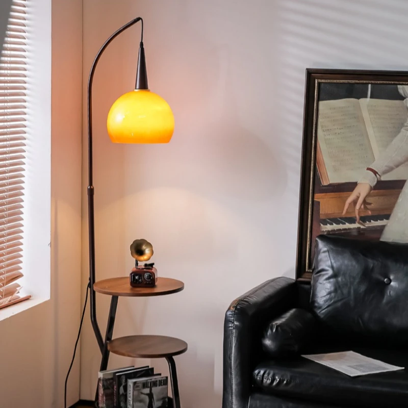 

Iron Sunset Floor Lamp Retro Luxury Tricolor Floor Lamps Living Room Bedroom Corridor Lighting Light Family Decorations Lights