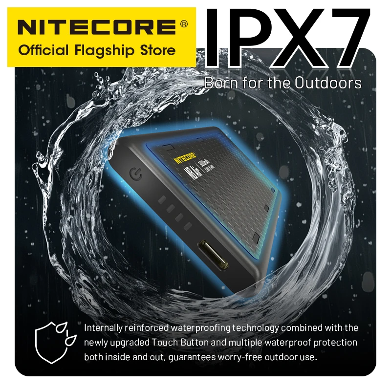 NITECORE NB Air Mobile Power Bank 5000 мАч Водонепроницаемый повербанк из углеродного волокна PD QC Быстрая зарядка для iphone Huawei Trail Running