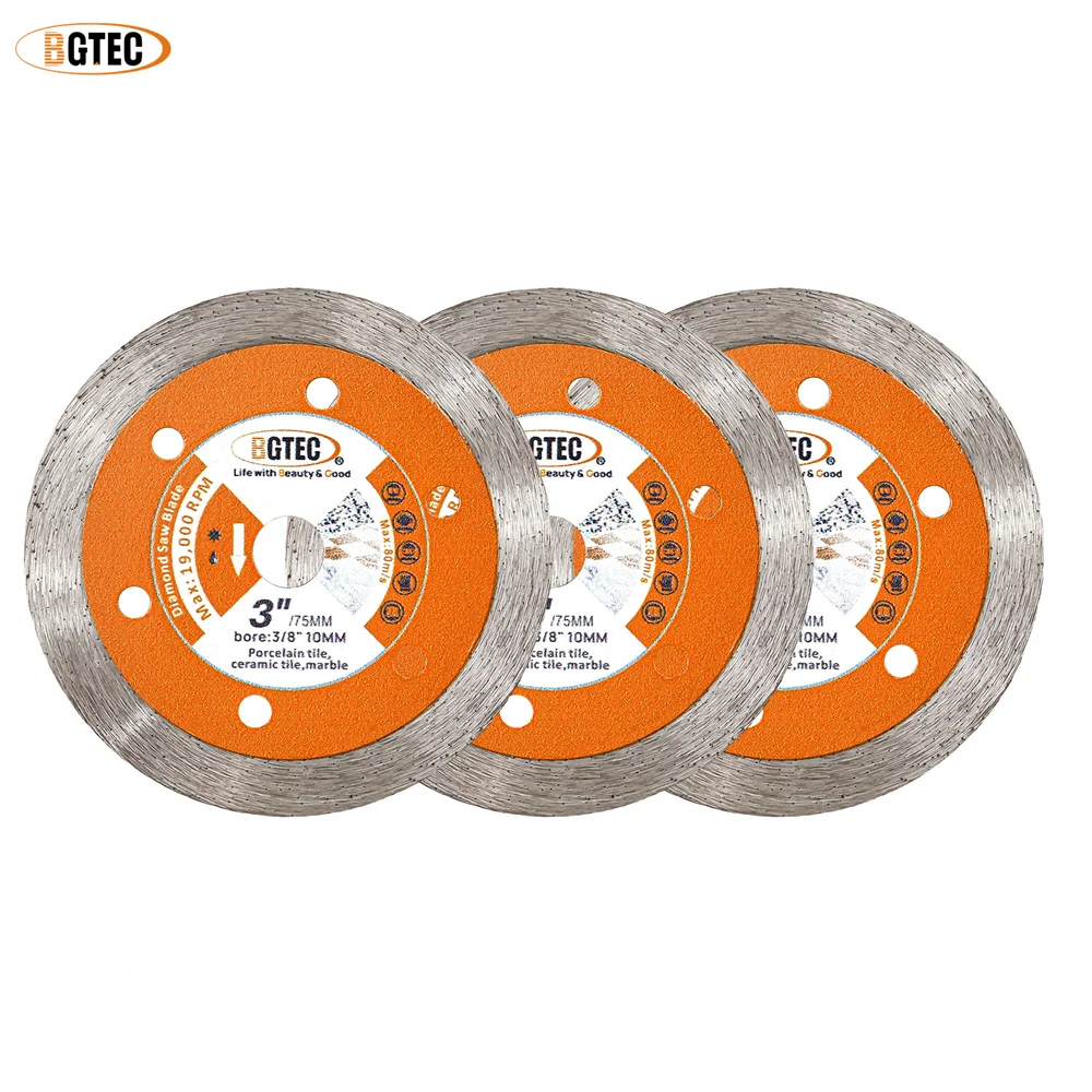 

Керамический отрезной диск BGTEC с непрерывной кромкой, 1/3/5 шт., 75 мм, мини-диск для сухой и влажной резки керамической плитки, фарфора, мрамора, гранита