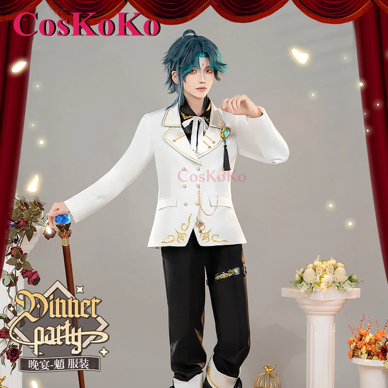 CosKoKo Xiao Cosplay Anime Game Genshin Impact Costume Dinner Party Fashion Handsome Unifroms Halloween Role Play Clothing S-XL