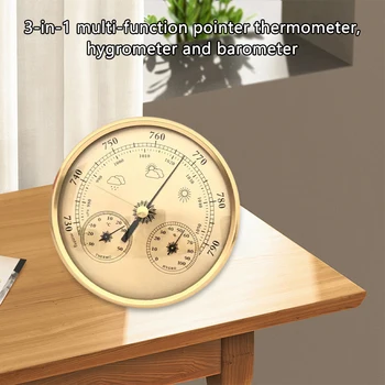 3 In 1 çok fonksiyonlu işaretçi tipi sıcaklık nem test cihazı metre basınç barometre higrometre termometre hava İstasyonu