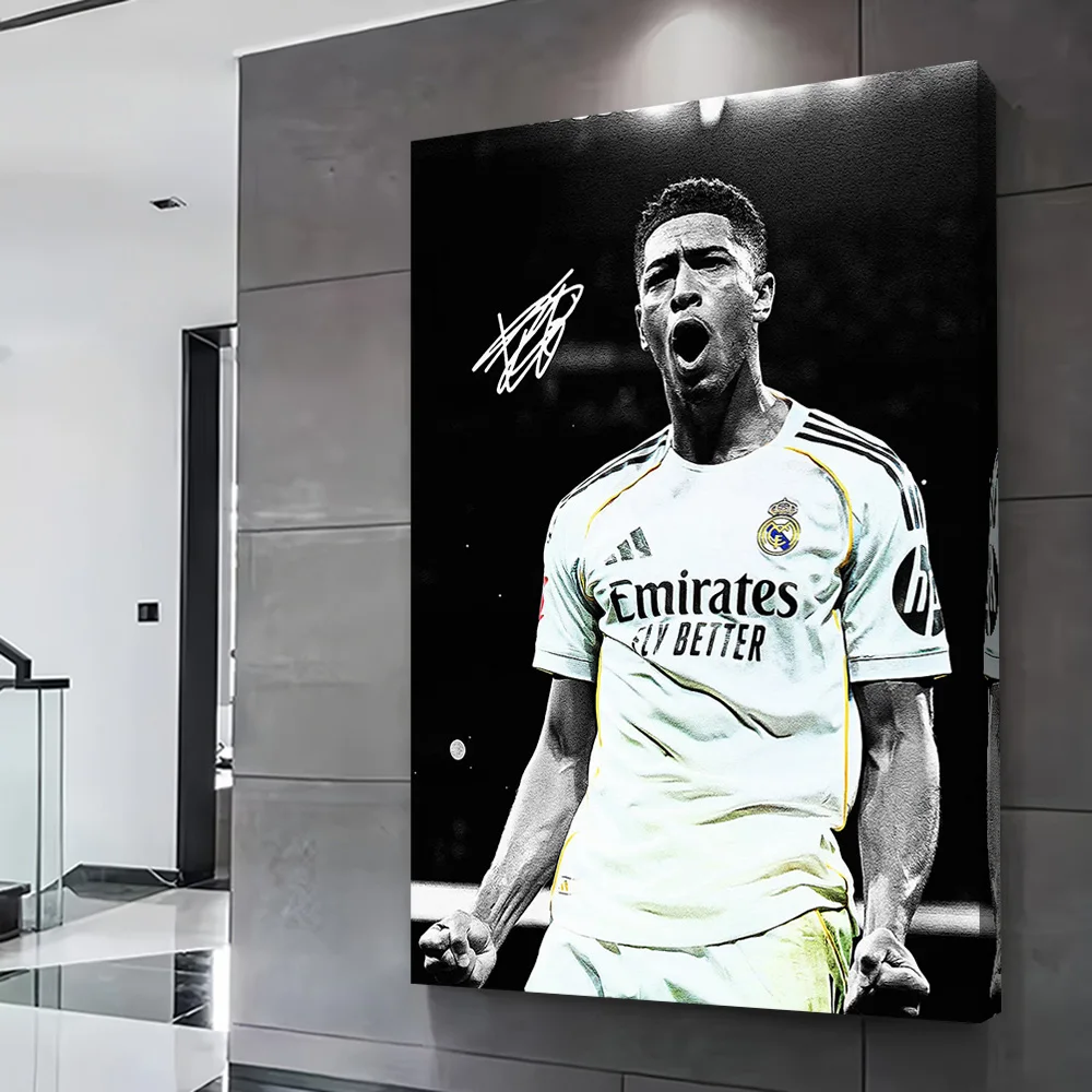 Football Player Style Goal Celebration Printing Poster Custom Pictures Wall Art Canvas Painting Gift for Aesthetic Decoration
