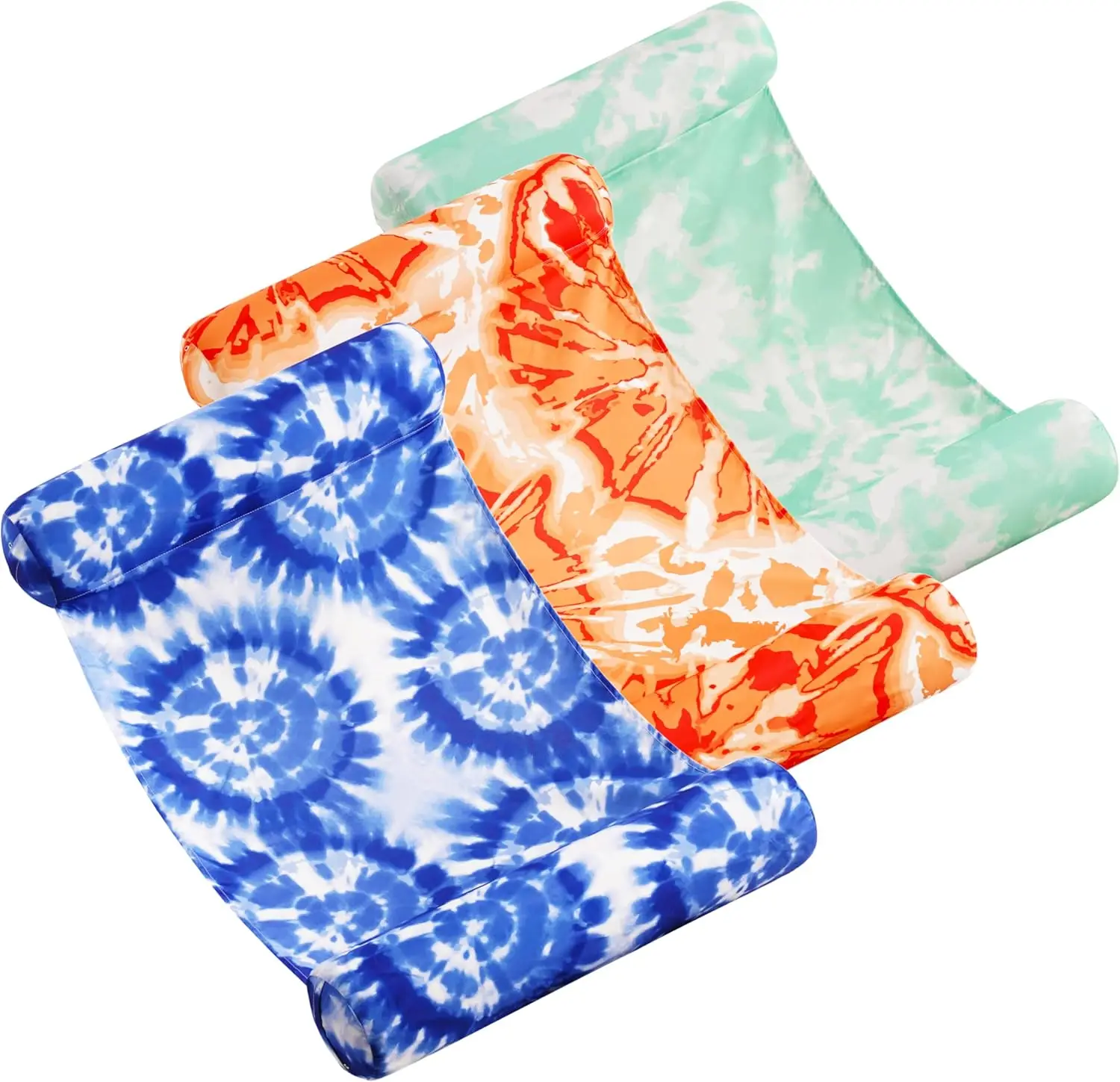 

4-in- Inflatable Pool Floats - Water Hammock Lounges, Multi-Purpose Swimming Pool Accessories (Saddle, Lounge Chair, Drifte