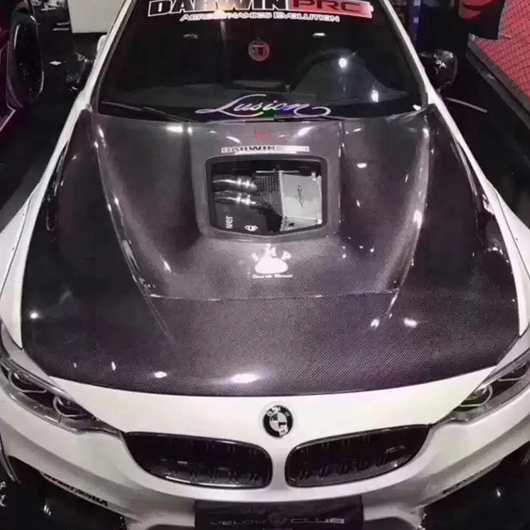 Brand New GTS Style F80 F82 Carbon Fiber Clear Glass Hood For BMW F80 M2 F82 M4 Engine Hood 2012-2018